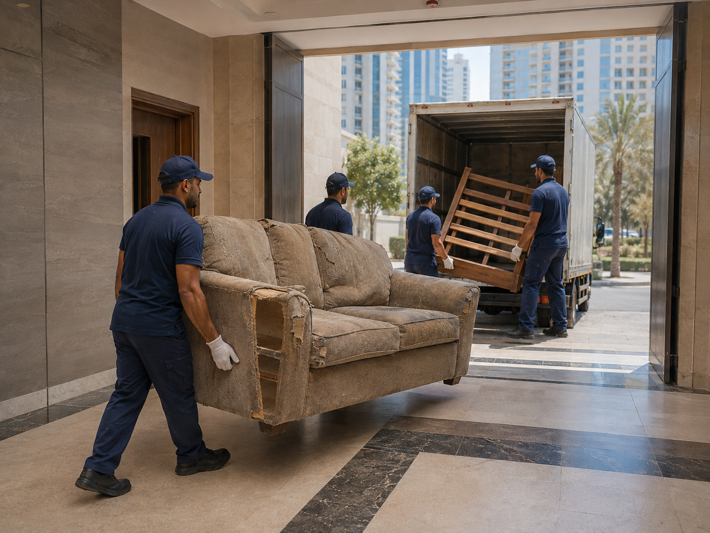 Furniture removal in Dubai for apartments villas and residential properties