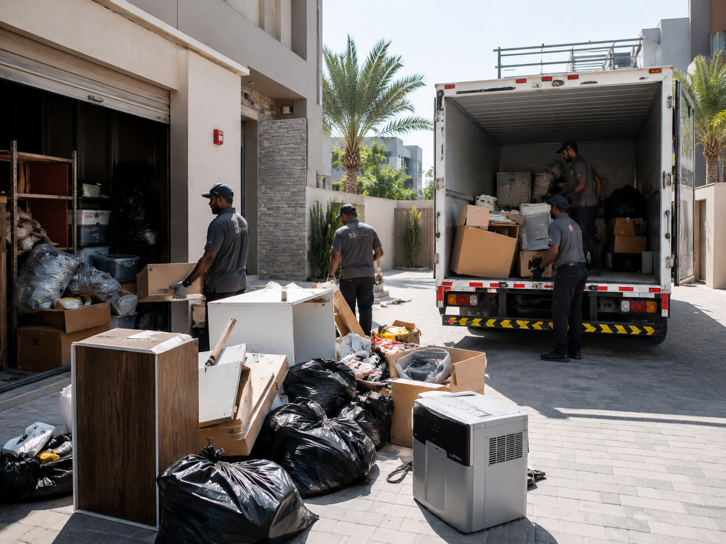 Storage unit cleanout in Dubai before moving or handover